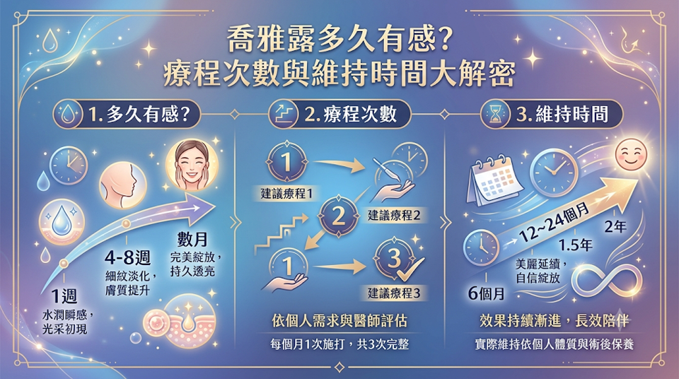 喬雅露多久有感?療程次數與維持時間大解密