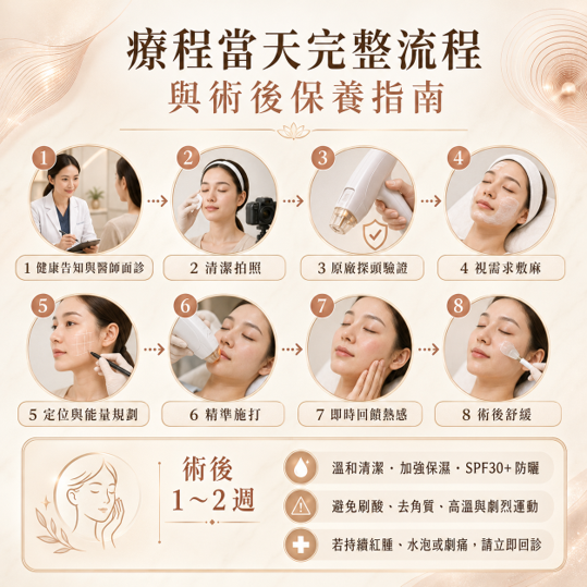 療程當天完整流程與術後保養指南