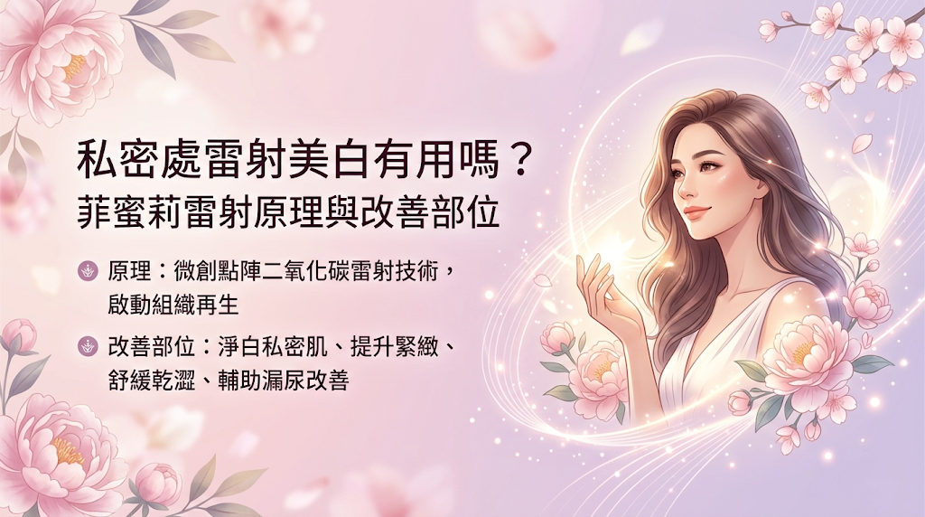 私密處雷射美白有用嗎?菲蜜莉雷射原理與改善部位