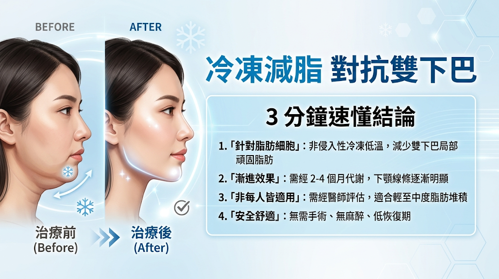 冷凍減脂雙下巴有用嗎？先看 3 分鐘速懂結論