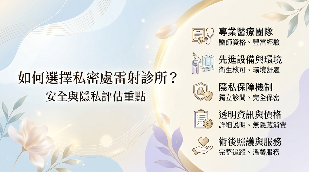 如何選擇私密處雷射診所？安全與隱私評估重點