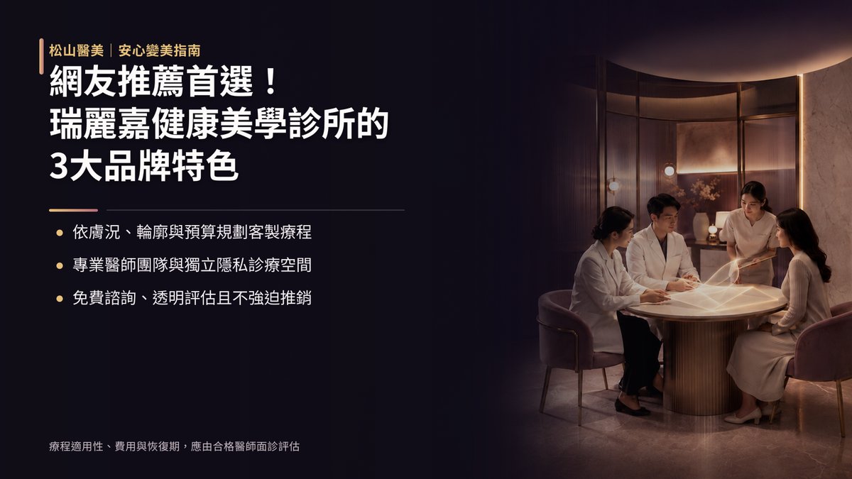 網友推薦首選!瑞麗嘉健康美學診所的 3 大品牌特色