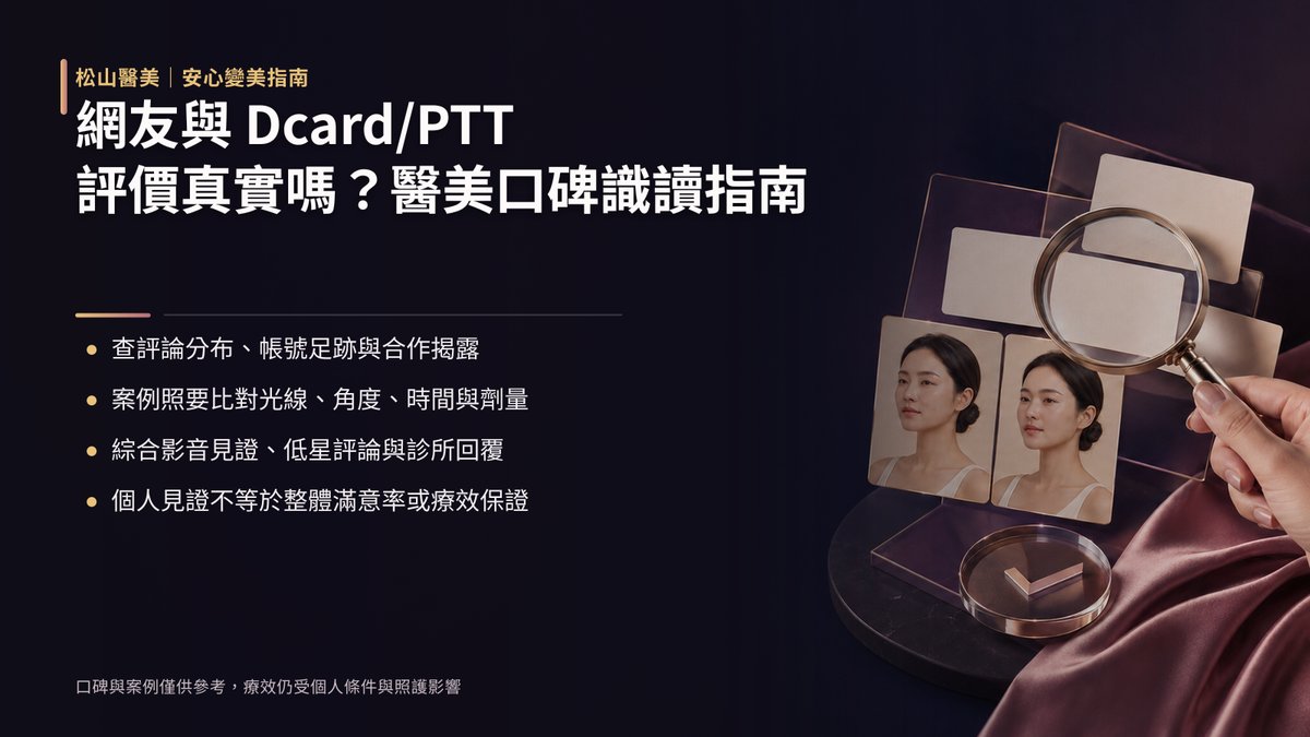網友與 Dcard/PTT 評價真實嗎?醫美口碑識讀指南